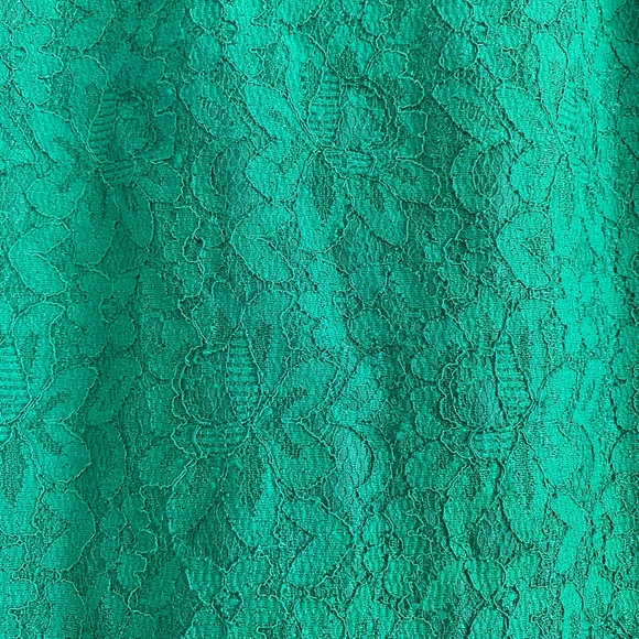 Alfani Green Lace Skirt Size 8 - Picture 2 of 6
